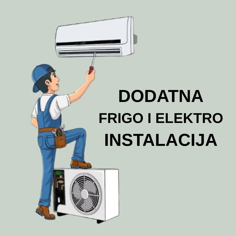 DODATNA FRIGO I ELEKTRO INSTALACIJA ZA KLIMA UREĐAJE DO 4,9 kW (1 m) Glavna slika proizvoda