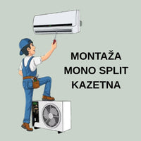 MONTAŽA KAZETNOG KLIMA UREĐAJA DO 4,9 kW  - nove instalacije do 3 m